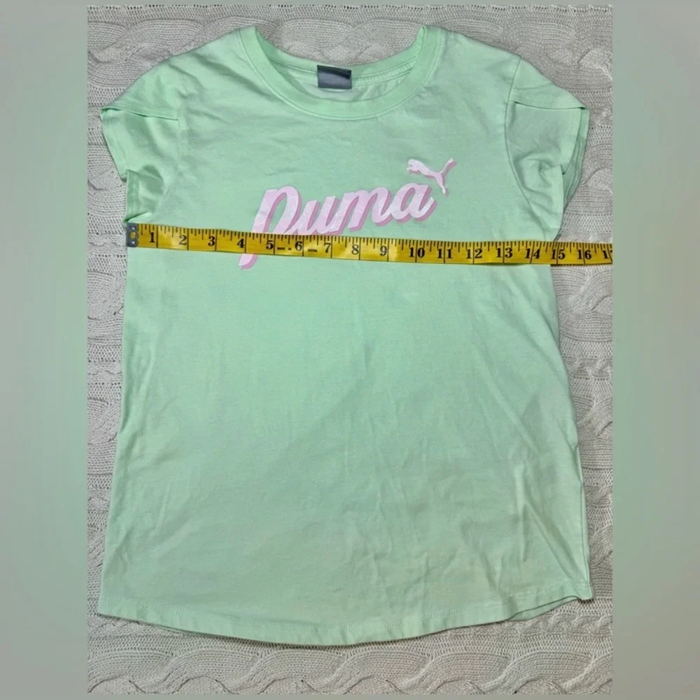 Puma Light Green Tee and Light Pink Shorts Set Size Large #1105 - Picture 7 of 13